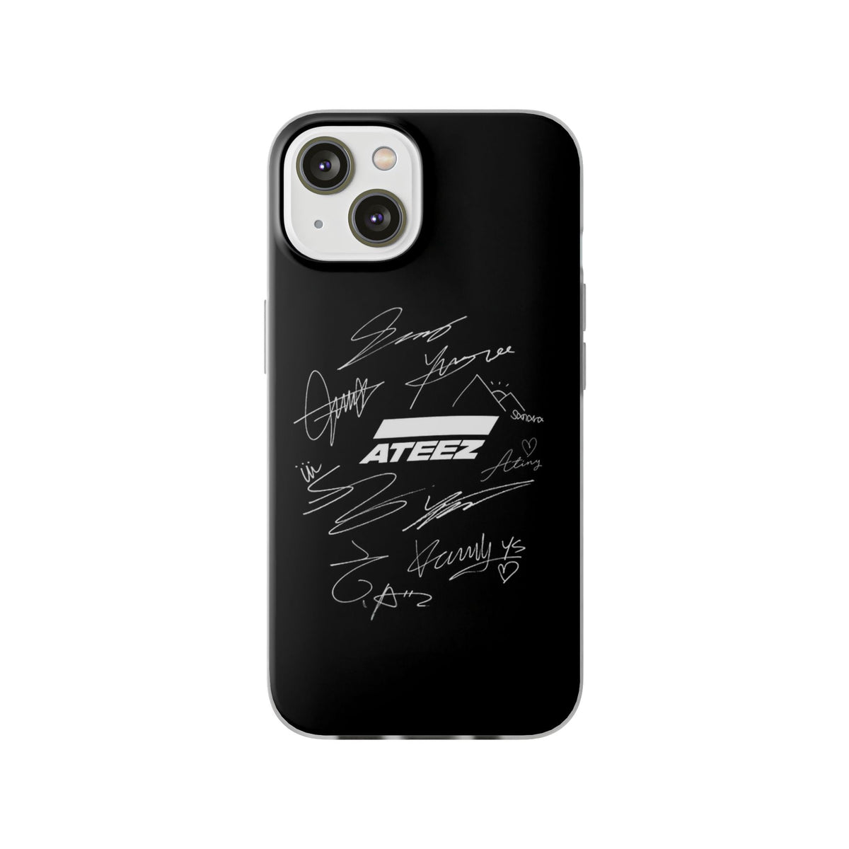 Ateez Logo & Signatures Cell Phone Case - iPhone, Samsung and Custom Covers - K - Pop Phone Covers, Gifts for Carats, SVT Stylish Cell Phone Accessories - Beyond The Shoppe