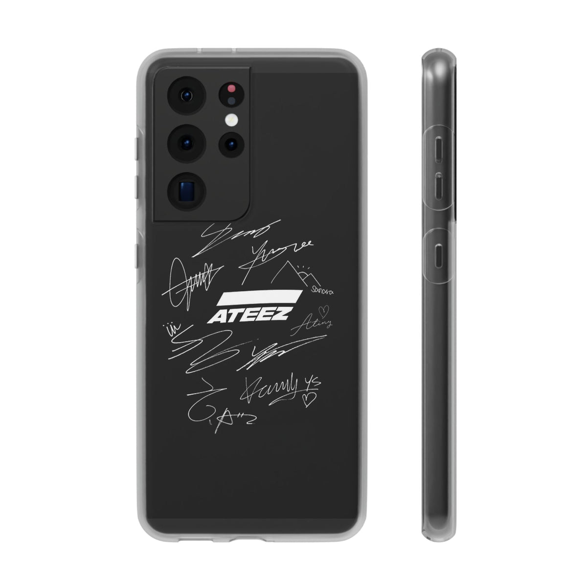 Ateez Logo & Signatures Cell Phone Case - iPhone, Samsung and Custom Covers - K - Pop Phone Covers, Gifts for Carats, SVT Stylish Cell Phone Accessories - Beyond The Shoppe