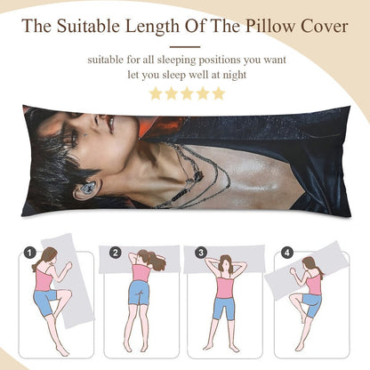 Ateez Mingi - Full Body Pillow Case - Double Sided Full Body Pillowcases - 3 sizes! Long Pillow Cover Double - Sided Design (Multiple Sizes) - Beyond The Shoppe
