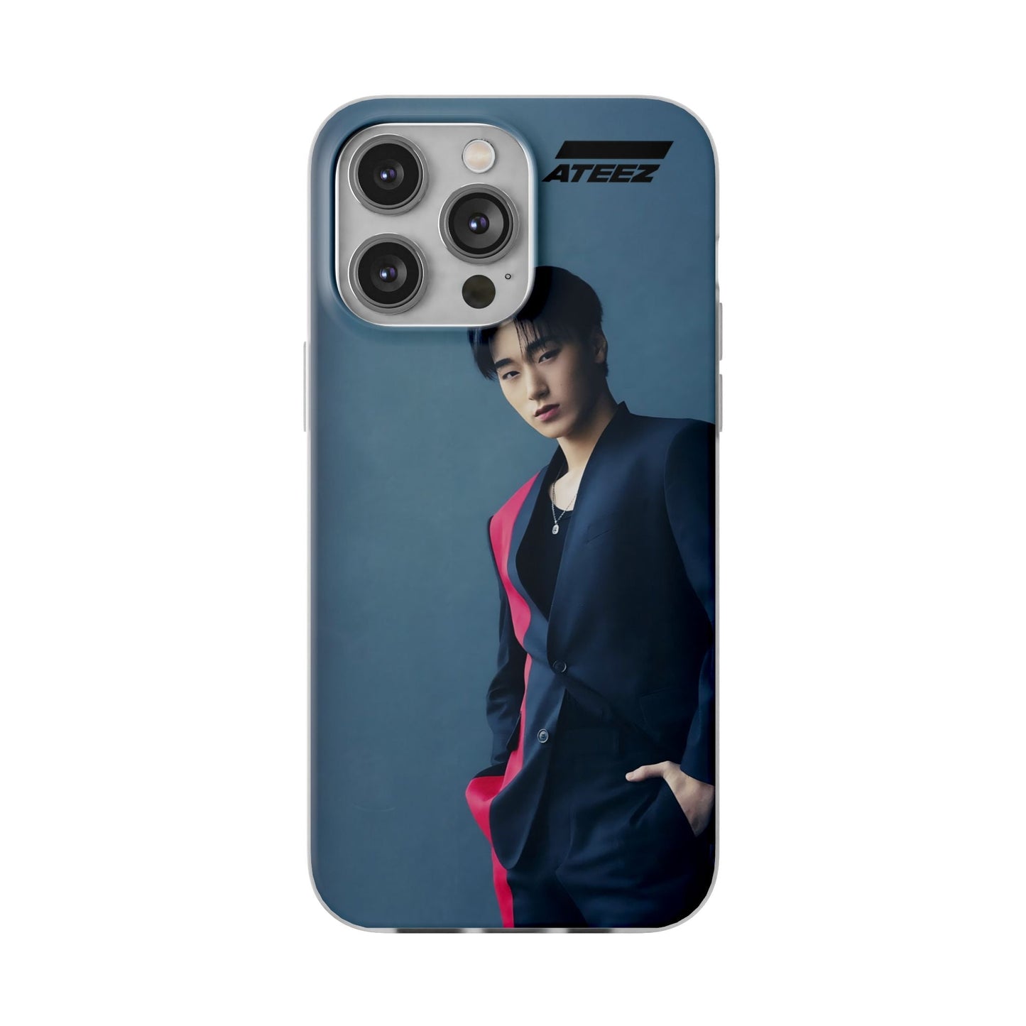 Ateez San Cell Phone Case - iPhone, Samsung and Custom Covers - K - Pop Phone Covers, Gifts for Carats, SVT Stylish Cell Phone Accessories - Beyond The Shoppe