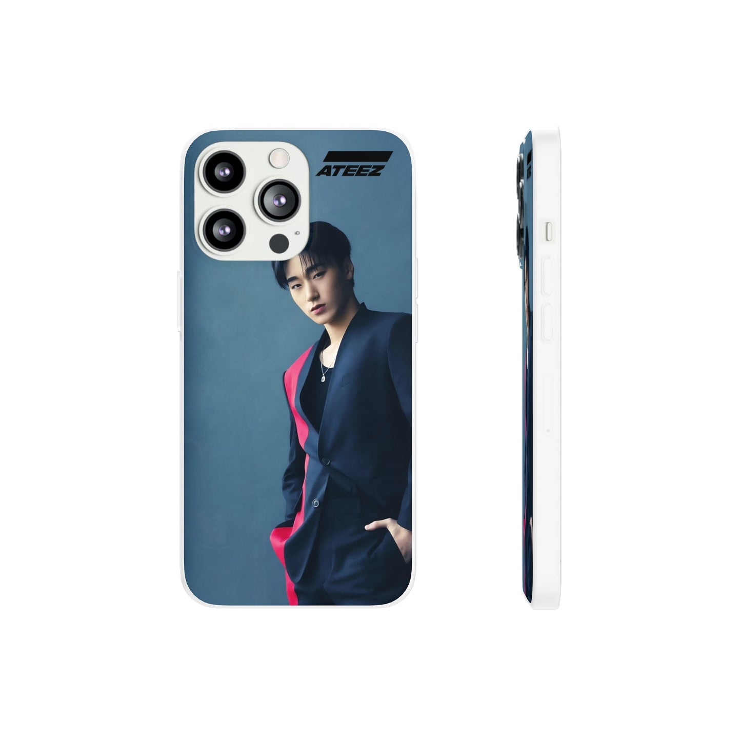 Ateez San Cell Phone Case - iPhone, Samsung and Custom Covers - K - Pop Phone Covers, Gifts for Carats, SVT Stylish Cell Phone Accessories - Beyond The Shoppe