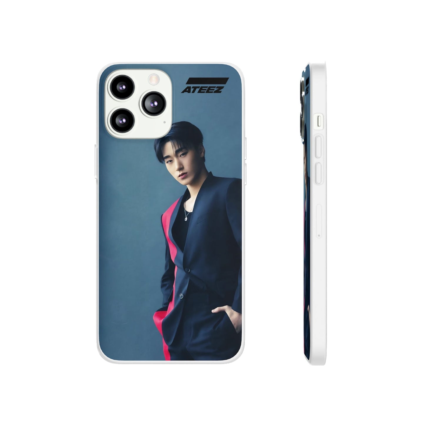 Ateez San Cell Phone Case - iPhone, Samsung and Custom Covers - K - Pop Phone Covers, Gifts for Carats, SVT Stylish Cell Phone Accessories - Beyond The Shoppe