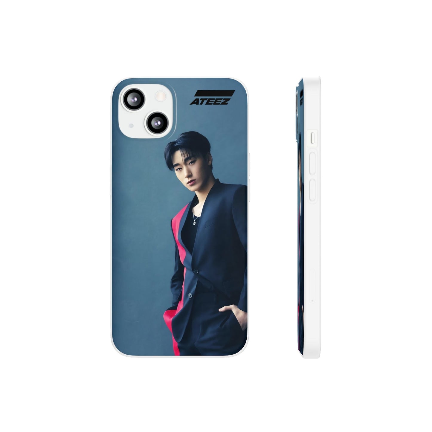 Ateez San Cell Phone Case - iPhone, Samsung and Custom Covers - K - Pop Phone Covers, Gifts for Carats, SVT Stylish Cell Phone Accessories - Beyond The Shoppe