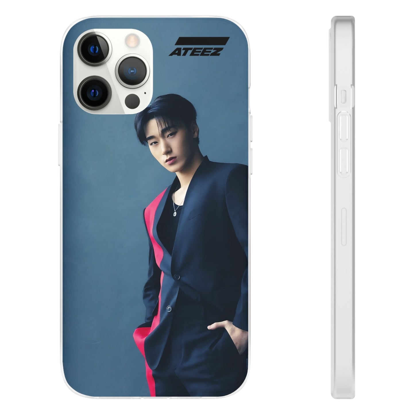 Ateez San Cell Phone Case - iPhone, Samsung and Custom Covers - K - Pop Phone Covers, Gifts for Carats, SVT Stylish Cell Phone Accessories - Beyond The Shoppe