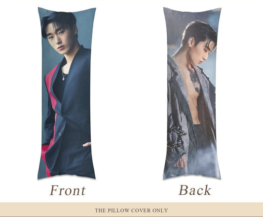Ateez San Full body pillow case - double sided in 3 sizes Ateez full size pillow case - Aniteez pillowcase - Beyond The Shoppe