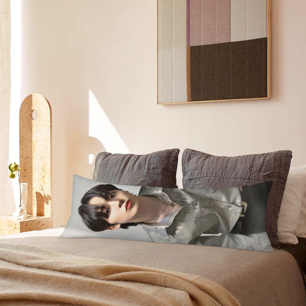 Ateez Yunho & Mingi Custom Full body pillow case - Double sided pillowcase! 3 sizes Custom pillow cover - Atiniy aniteez - Beyond The Shoppe
