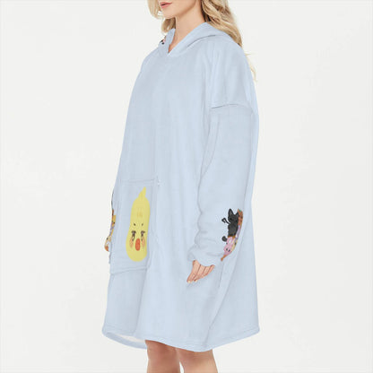 Atinteez Snug Hoodie Oversized BbyongMING - MINGI - Wearable Sleep Blanket Hoodie - Ateez Blanket - Atiny Fleece Hoodie - Beyond The Shoppe