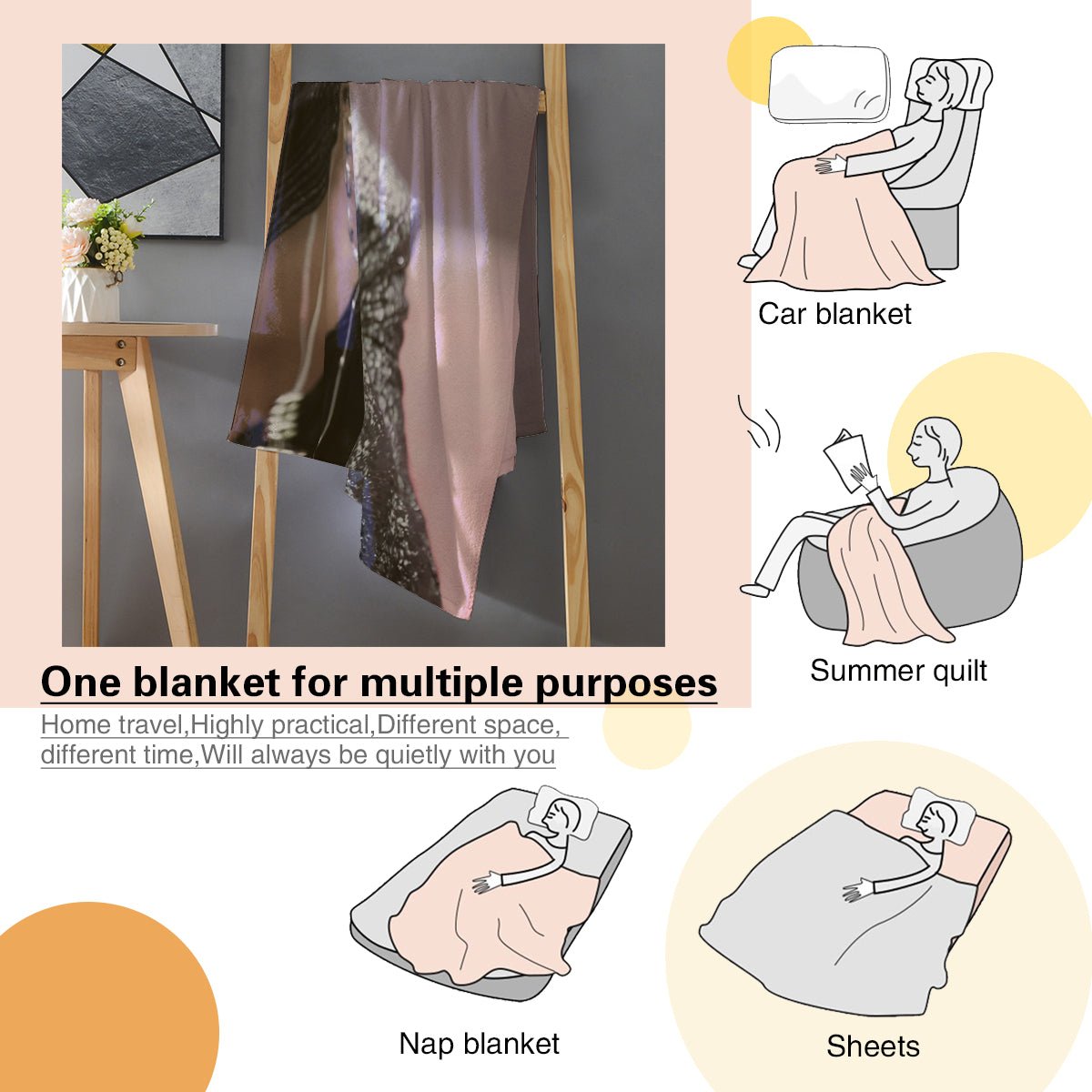 Attez Mingi Flannel Breathable Blanket 4 Sizes! Blanket Throw - Beyond The Shoppe