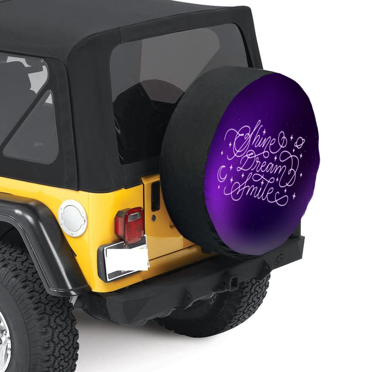 BTS Shine Dream Smile Tire Cover - Rear Tire Cover Decor