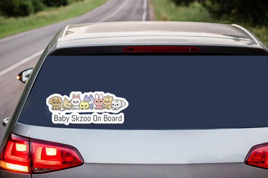 Stray Kids Baby Skzoo On Board! - Vinyl Decals, Fun Stickers - Water, UV and Scratch Resistant!