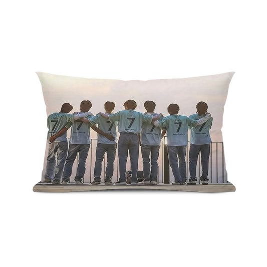 BTS We are 7 -  Full Body Pillow Case - Double Sided with two different photos full body pillowcases - 3 sizes! Great Kpop gift idea!