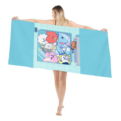Beach towel (comfortable model)｜Polyester - BT21 - bath - towel - Beyond The Shoppe