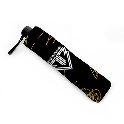 BigBang Automatic opening umbrella featuring their Logo and Signatures - Kpop for rainy weather andprotection from weatherXT - Beyond The Shoppe