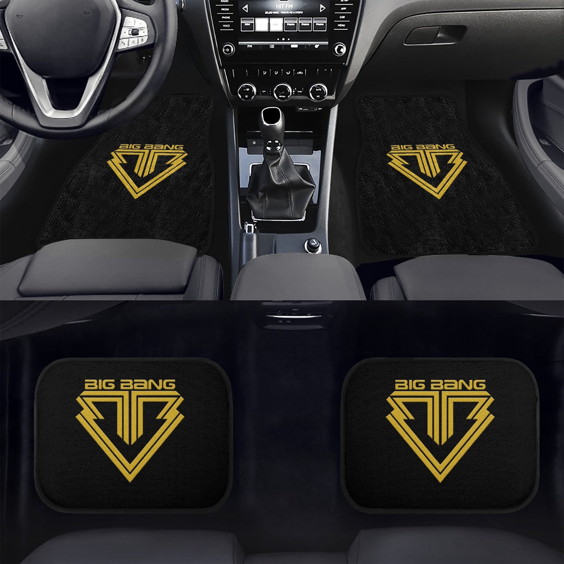 BigBang Car Floor Mats - 4Pcs Car Floor Mats - Car Accessories - Kpop car mats - (Set of 4 - 2 Front & 2 Rear) - Beyond The Shoppe