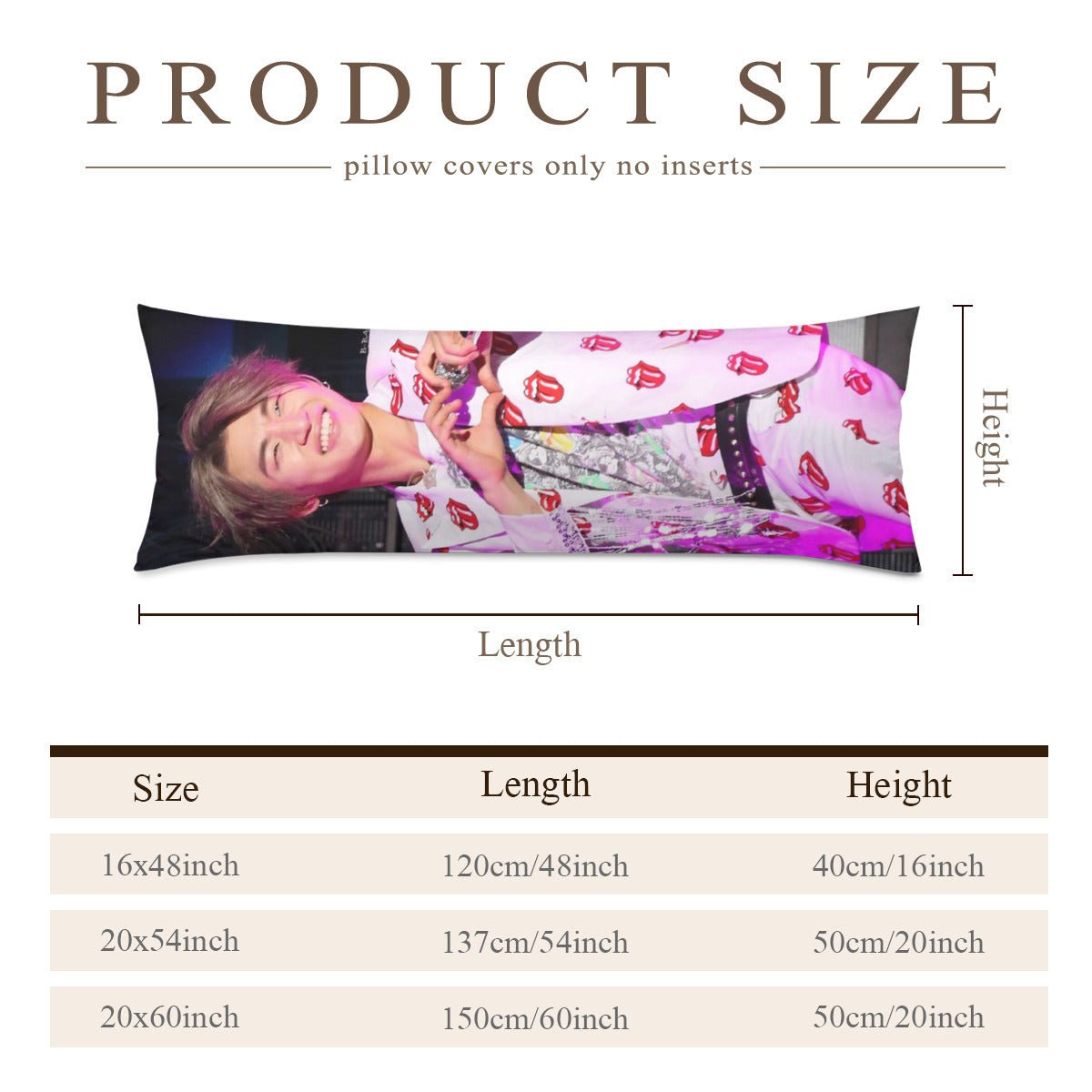 BIGBANG Daesung Full Body Pillow Case - Double Sided Full Body Pillowcases - 3 sizes! - Beyond The Shoppe