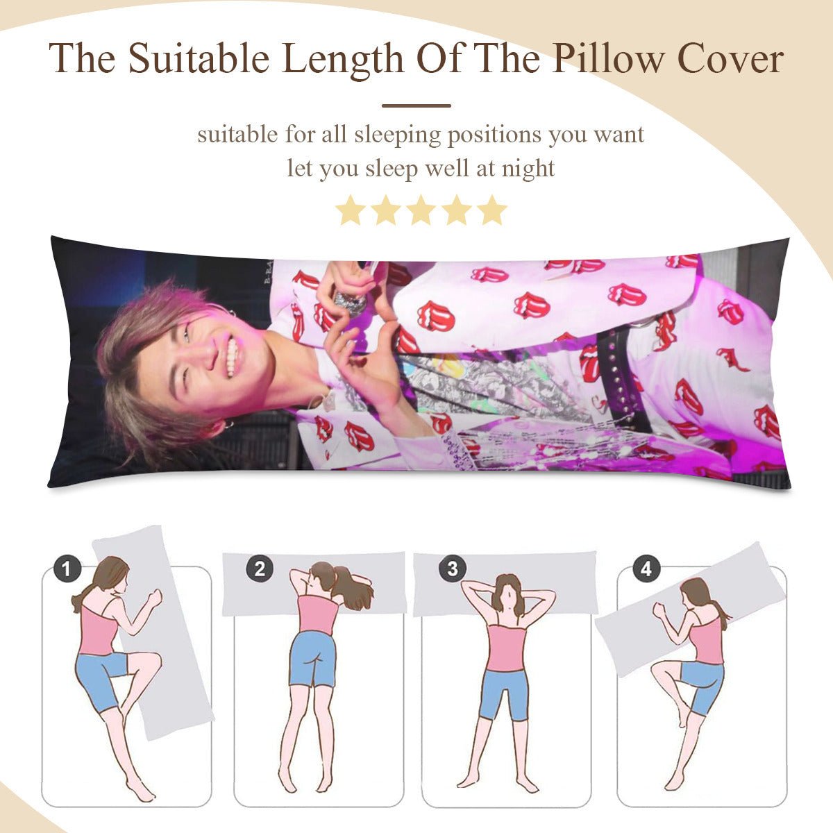 BIGBANG Daesung Full Body Pillow Case - Double Sided Full Body Pillowcases - 3 sizes! - Beyond The Shoppe