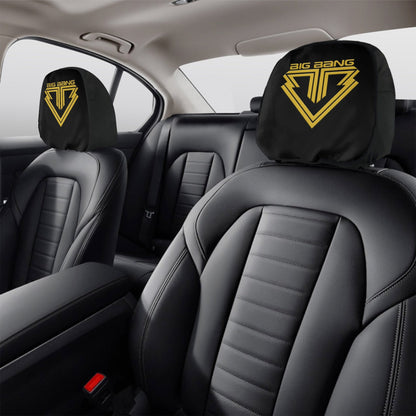 BigBang Logo Car Headrest Covers - 2Pcs - car accessories - Great KPop Gift! - Beyond The Shoppe