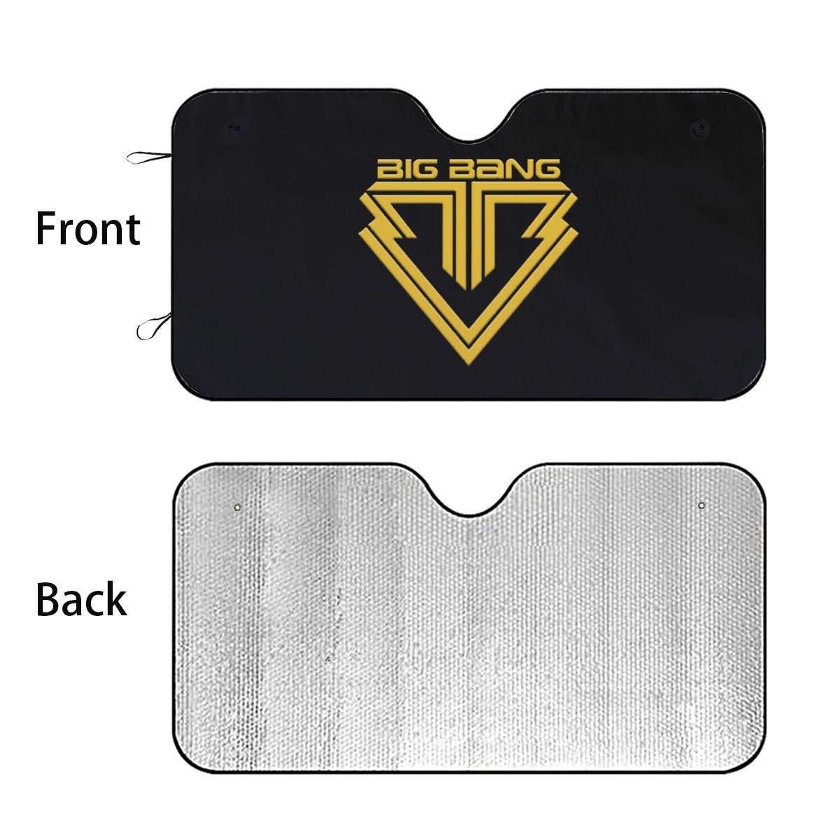 BIGBANG Logo Sun Shade - Windshield Cover - KPop Themed - Great gift! Car Window Shield - Windshield Protector - Beyond The Shoppe