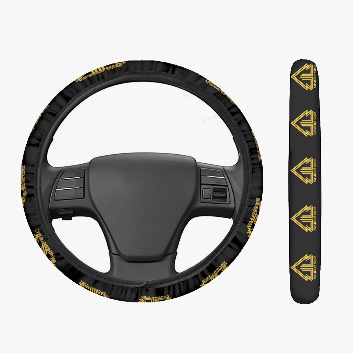 BigBang Steering Wheel Cover car accessory - black steering cover - great gift - kpop car accessories - Beyond The Shoppe