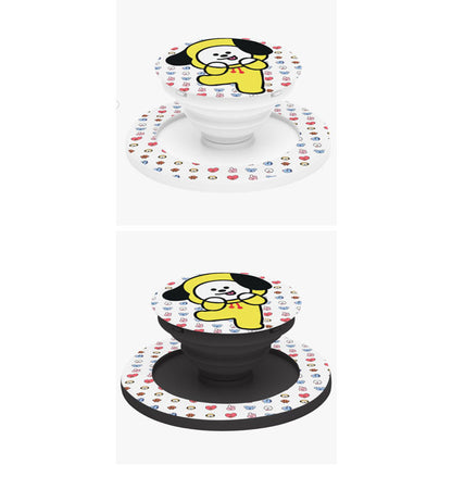 BTS BT21 Cell Phone Magnetic Collapsible Grip And Stand - Cell Phone Grips - Cell phone holder - popsocket grip - Phone Pop Grips