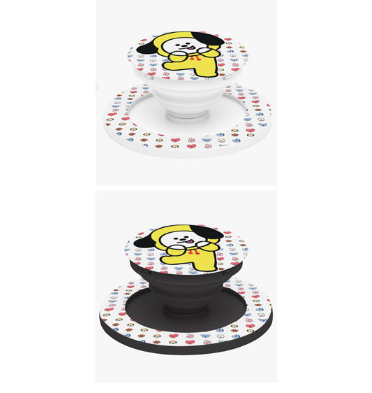 BTS BT21 Cell Phone Magnetic Collapsible Grip And Stand - Cell Phone Grips - Cell phone holder - popsocket grip - Phone Pop Grips