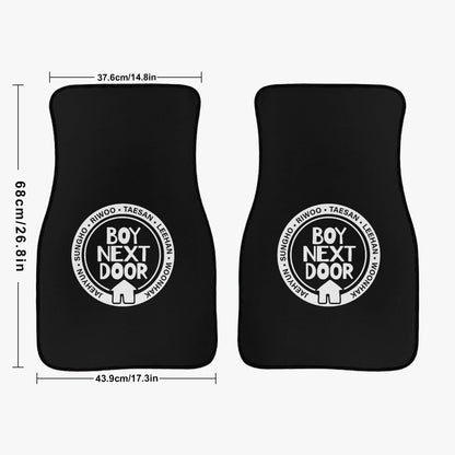 BoyNextDoor Car Floor Mats - 2Pcs Car Floor Mats - Car Accessories - Kpop car mats - (Set of 2) - Beyond The Shoppe