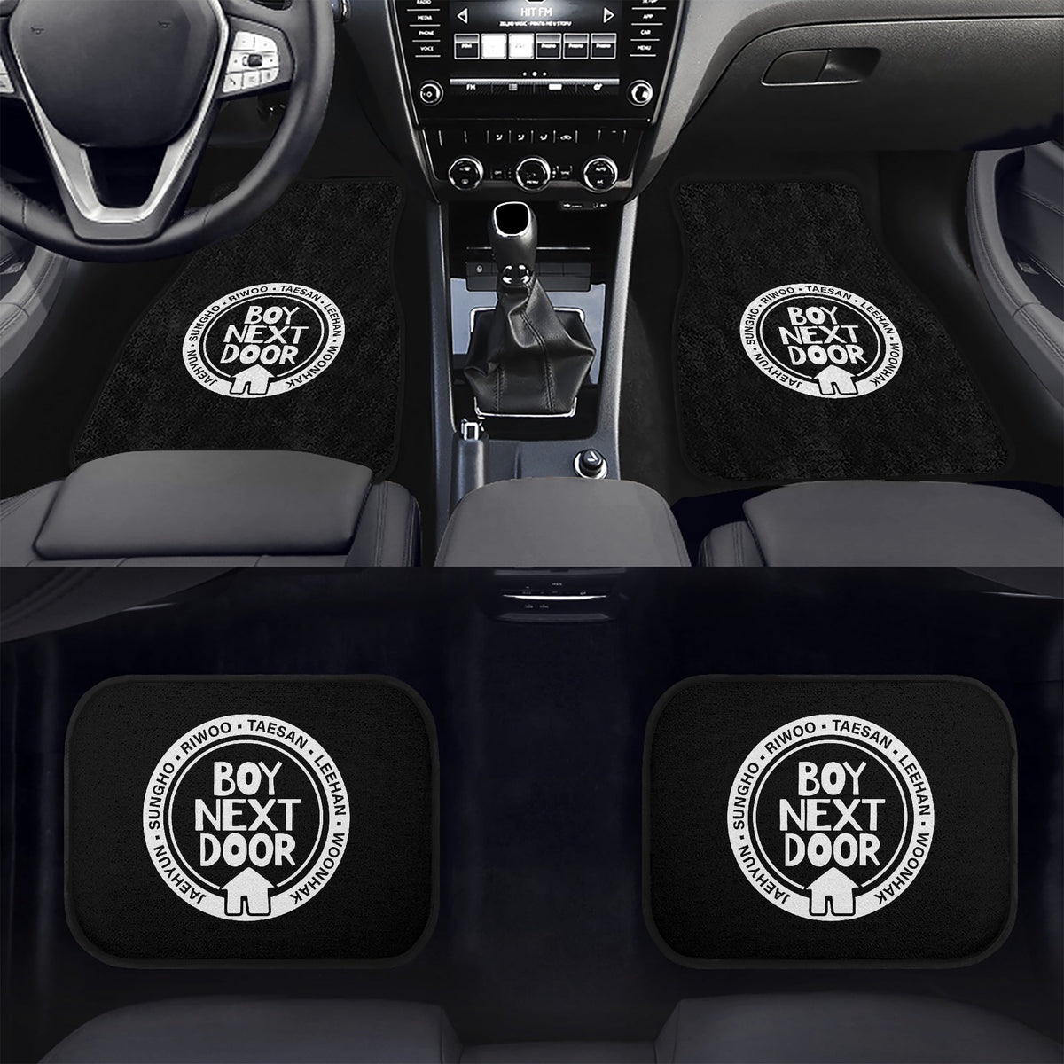 BoyNextDoor Car Floor Mats - 4Pcs Car Floor Mats - Car Accessories - Kpop car mats - (Set of 4 - 2 Front & 2 Rear) - Beyond The Shoppe