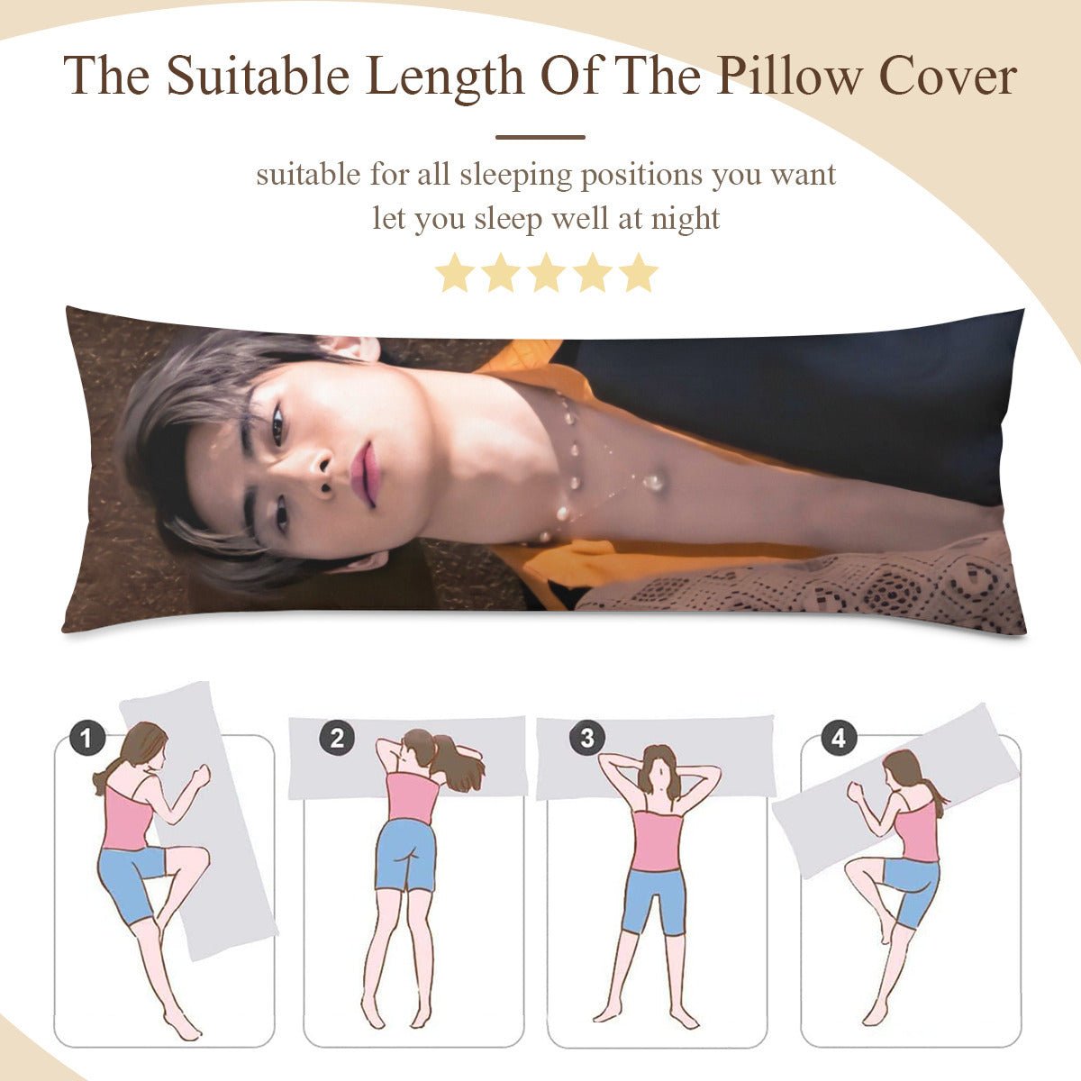 BoyNextDoor Jaehyun Full Body Pillow Case - Double Sided Full Body Pillowcases - 3 sizes! - Beyond The Shoppe