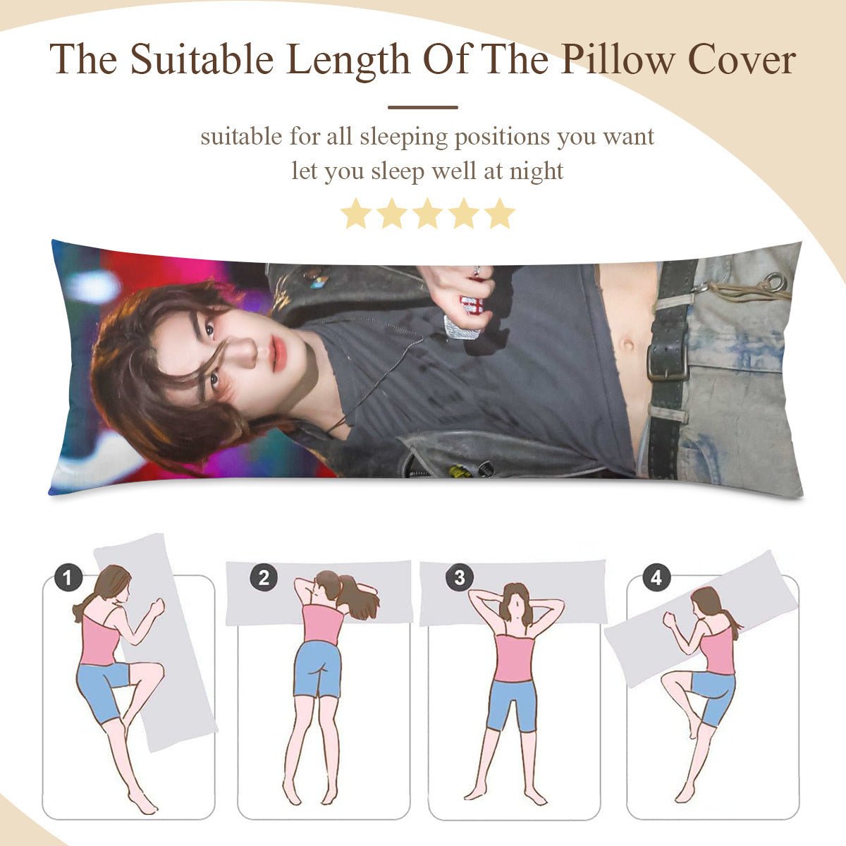 BoyNextDoor Leehan Full Body Pillow Case - Double Sided Full Body Pillowcases - 3 sizes! - Beyond The Shoppe