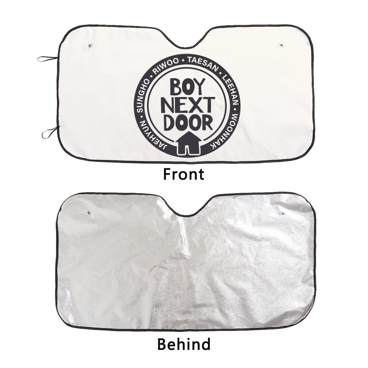 BoyNextDoor logo Sun Shade - Windshield Cover - KPop Themed - Great gift! Car Window Shield - Windshield Protector - Beyond The Shoppe