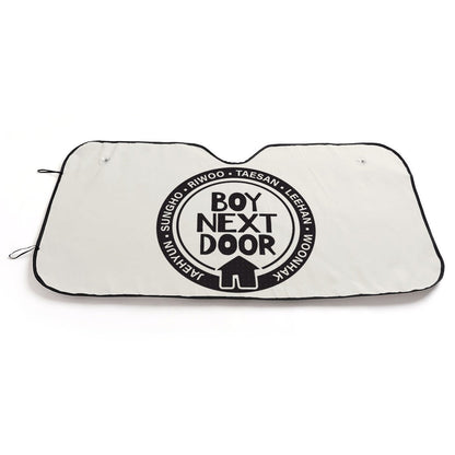BoyNextDoor logo Sun Shade - Windshield Cover - KPop Themed - Great gift! Car Window Shield - Windshield Protector - Beyond The Shoppe