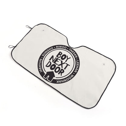 BoyNextDoor logo Sun Shade - Windshield Cover - KPop Themed - Great gift! Car Window Shield - Windshield Protector - Beyond The Shoppe