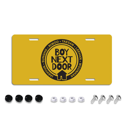 BoyNextDoor logo Vanity Plate for your car - Car accessories - Beyond The Shoppe