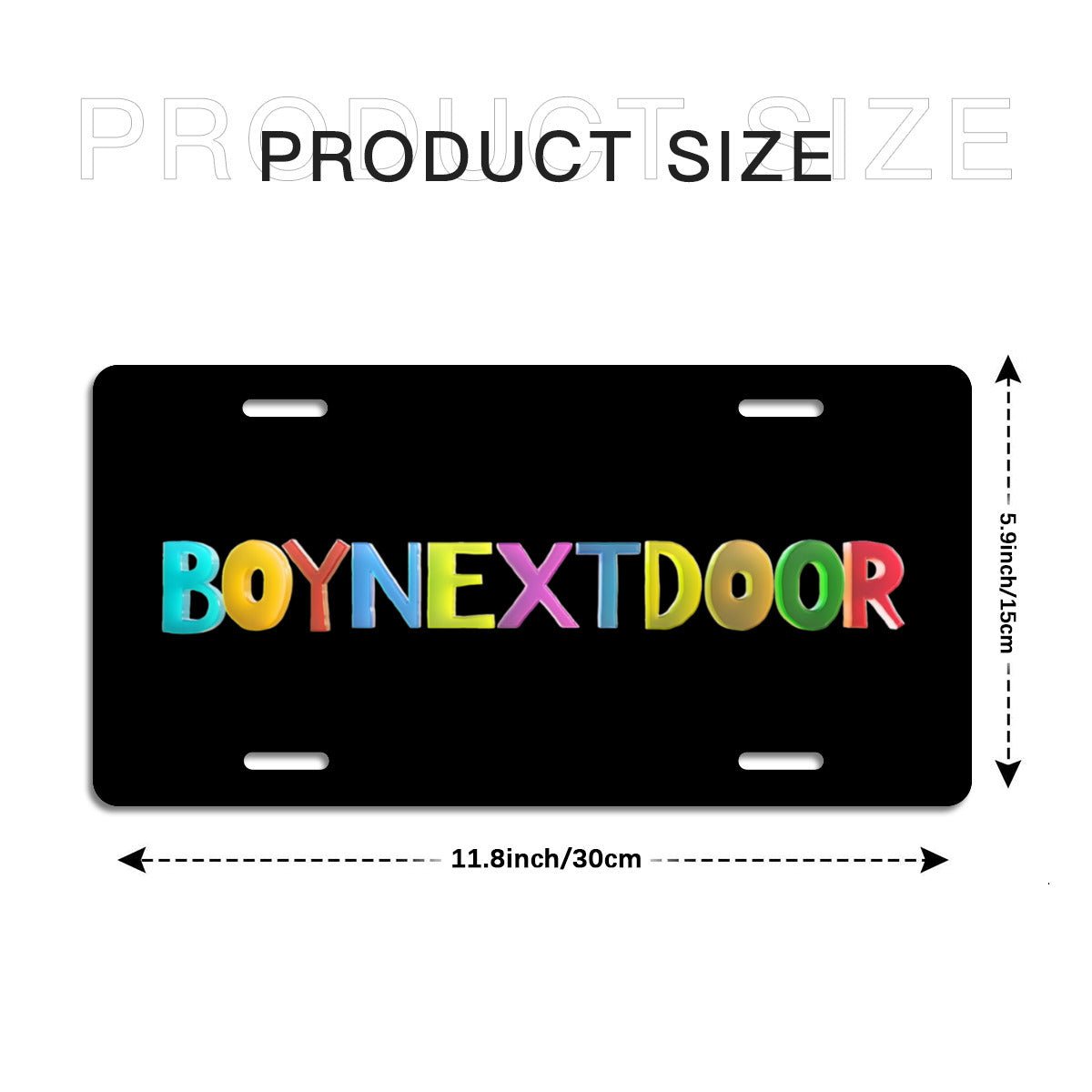 BoyNextDoor logo Vanity Plate for your car - Car accessories - Beyond The Shoppe
