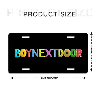 BoyNextDoor logo Vanity Plate for your car - Car accessories - Beyond The Shoppe
