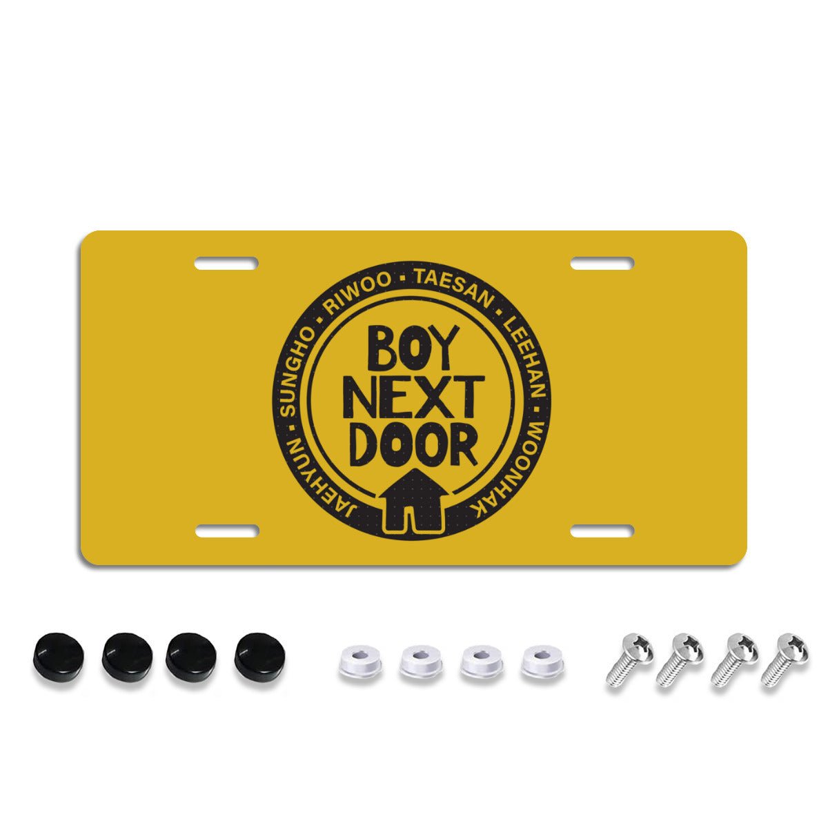 BoyNextDoor logo Vanity Plate for your car - Car accessories - Beyond The Shoppe