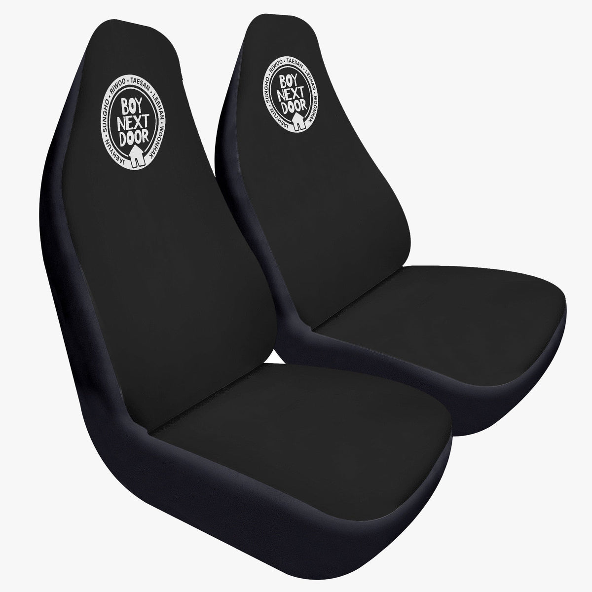 BoyNextDoor Microfiber Car Seat Covers - 2Pcs Car Seat Microfiber Covers - Set of 2 - KPop car accessories - Beyond The Shoppe