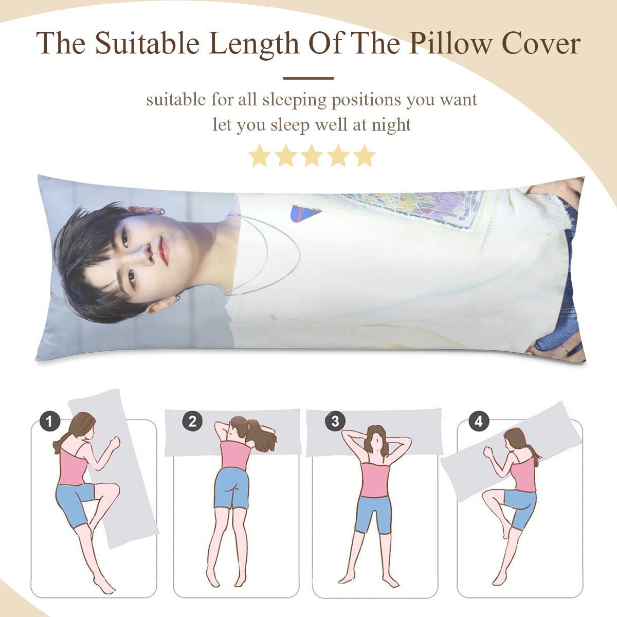BoyNextDoor Riwoo Full Body Pillow Case - Double Sided Full Body Pillowcases - 3 sizes! - Beyond The Shoppe