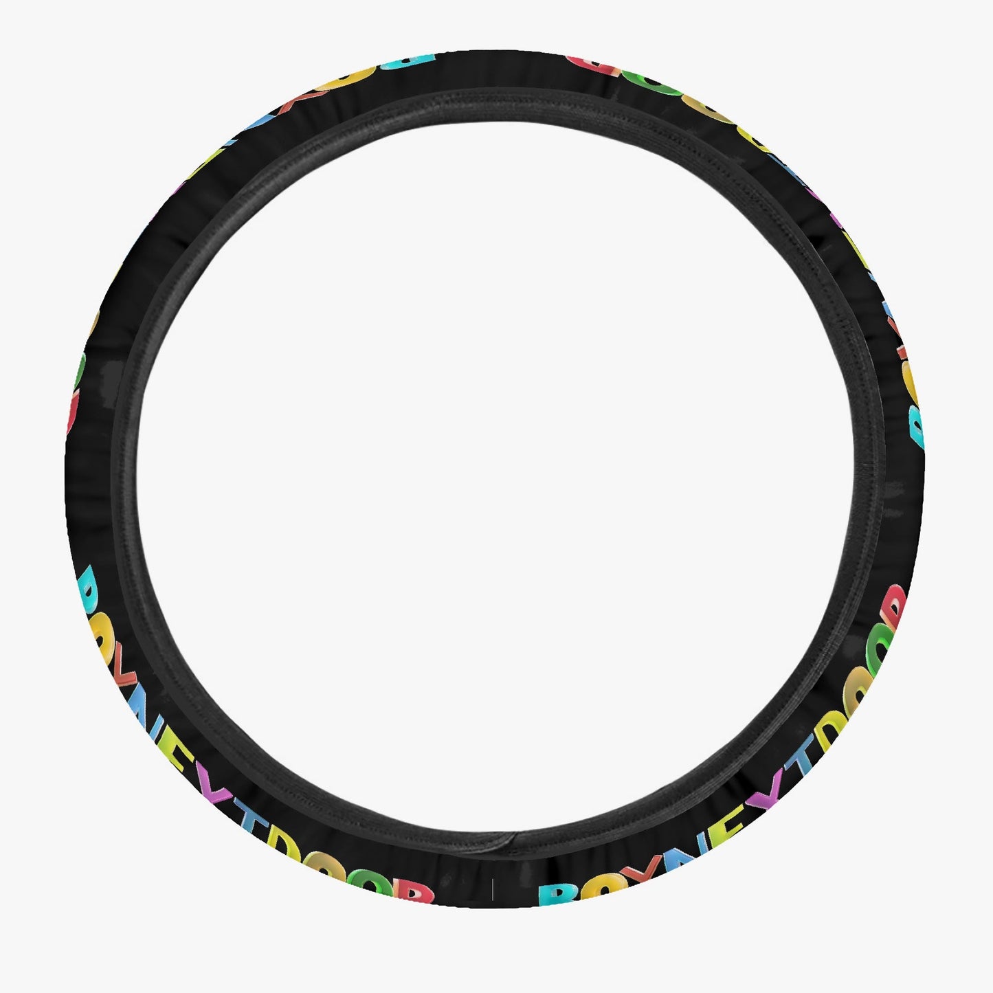 BoyNextDoor Steering Wheel Cover car accessory - black steering cover - great gift - kpop car accessories - Beyond The Shoppe