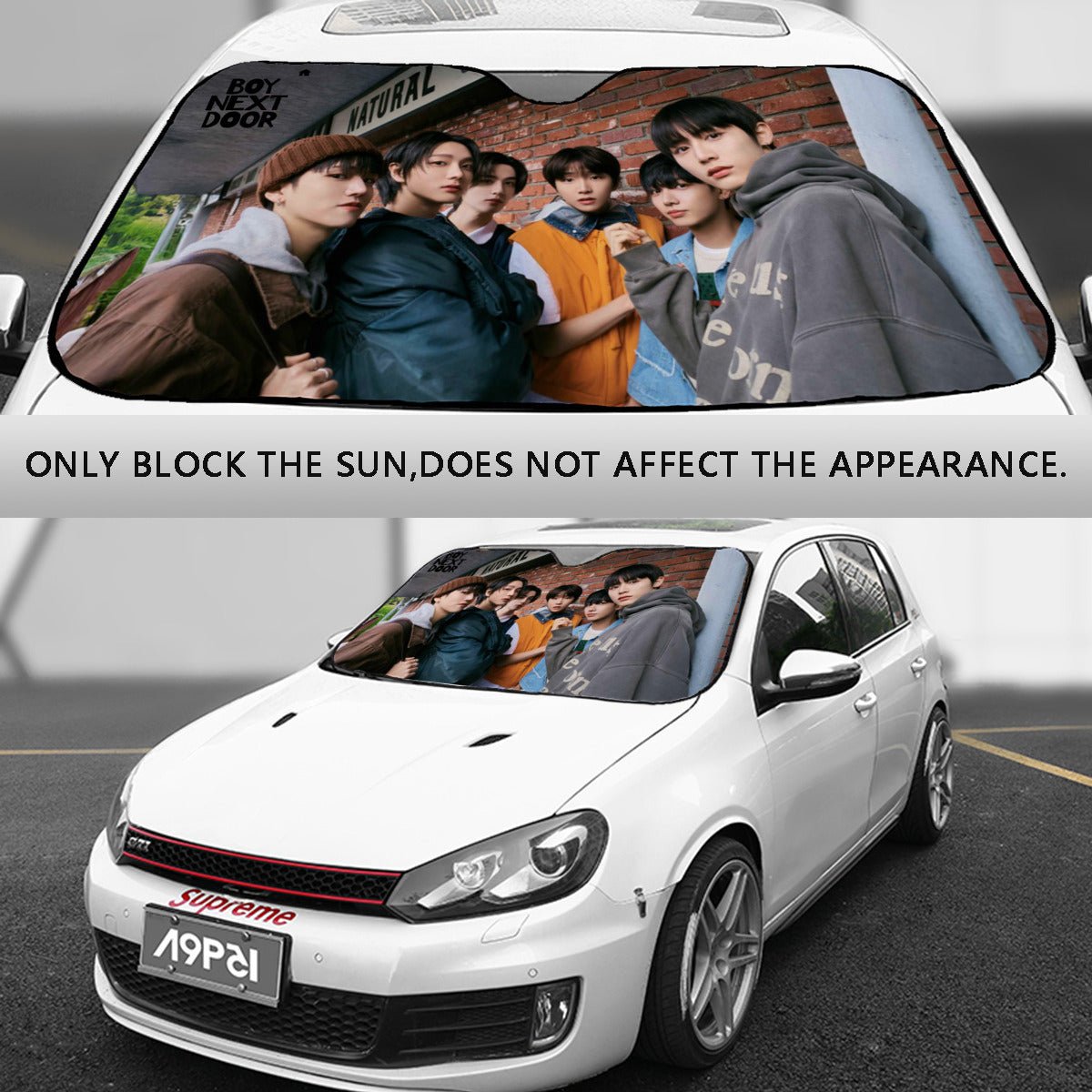 BoyNextDoor Sun Shade - Windshield Cover - KPop Themed - Great gift! Car Window Shield - Windshield Protector - Beyond The Shoppe