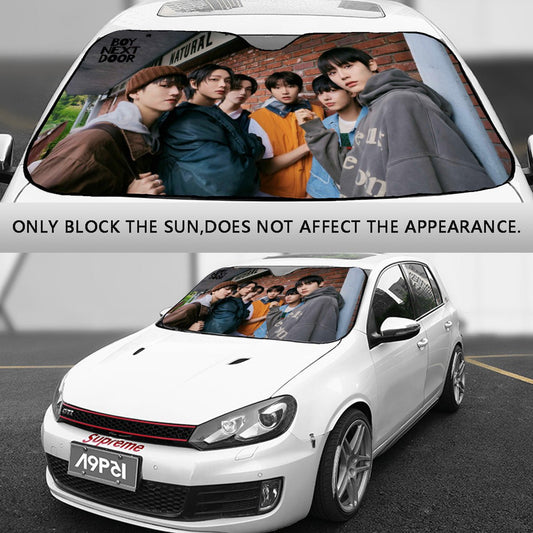 BoyNextDoor Sun Shade - Windshield Cover - KPop Themed - Great gift! Car Window Shield - Windshield Protector - Beyond The Shoppe