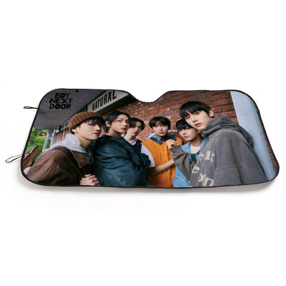 BoyNextDoor Sun Shade - Windshield Cover - KPop Themed - Great gift! Car Window Shield - Windshield Protector - Beyond The Shoppe