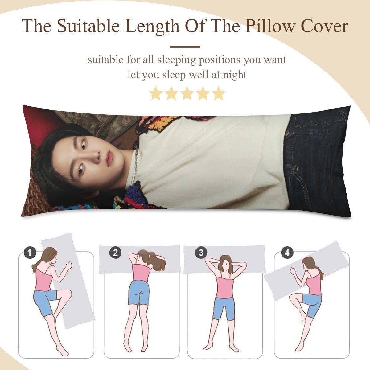 BoyNextDoor Sungho Full Body Pillow Case - Double Sided Full Body Pillowcases - 3 sizes! - Beyond The Shoppe