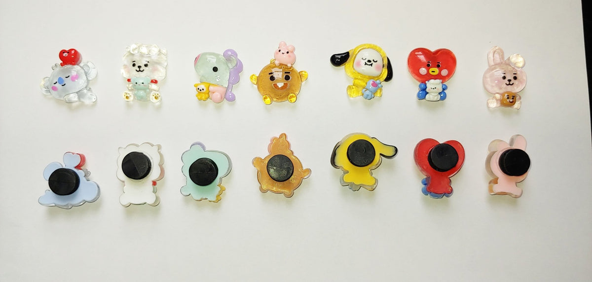 BT12 Crocs Charms - BTS Shoe Decoration - 3 Styles! bts clog charms - bts charms, bt21 charms - Beyond The Shoppe