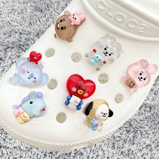 BT12 Crocs Charms - BTS Shoe Decoration - 3 Styles! bts clog charms - bts charms, bt21 charms - Beyond The Shoppe