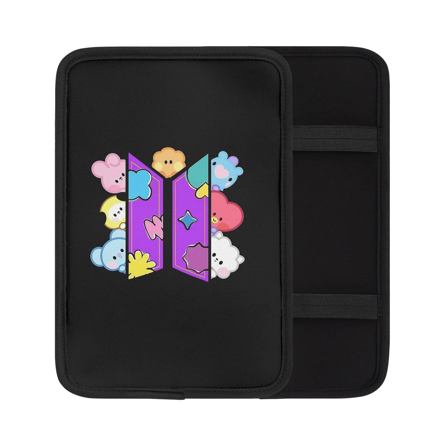 BT21 Character Car Console Armrest Pad Cover – Comfortable, Durable & Stylish - Beyond The Shoppe