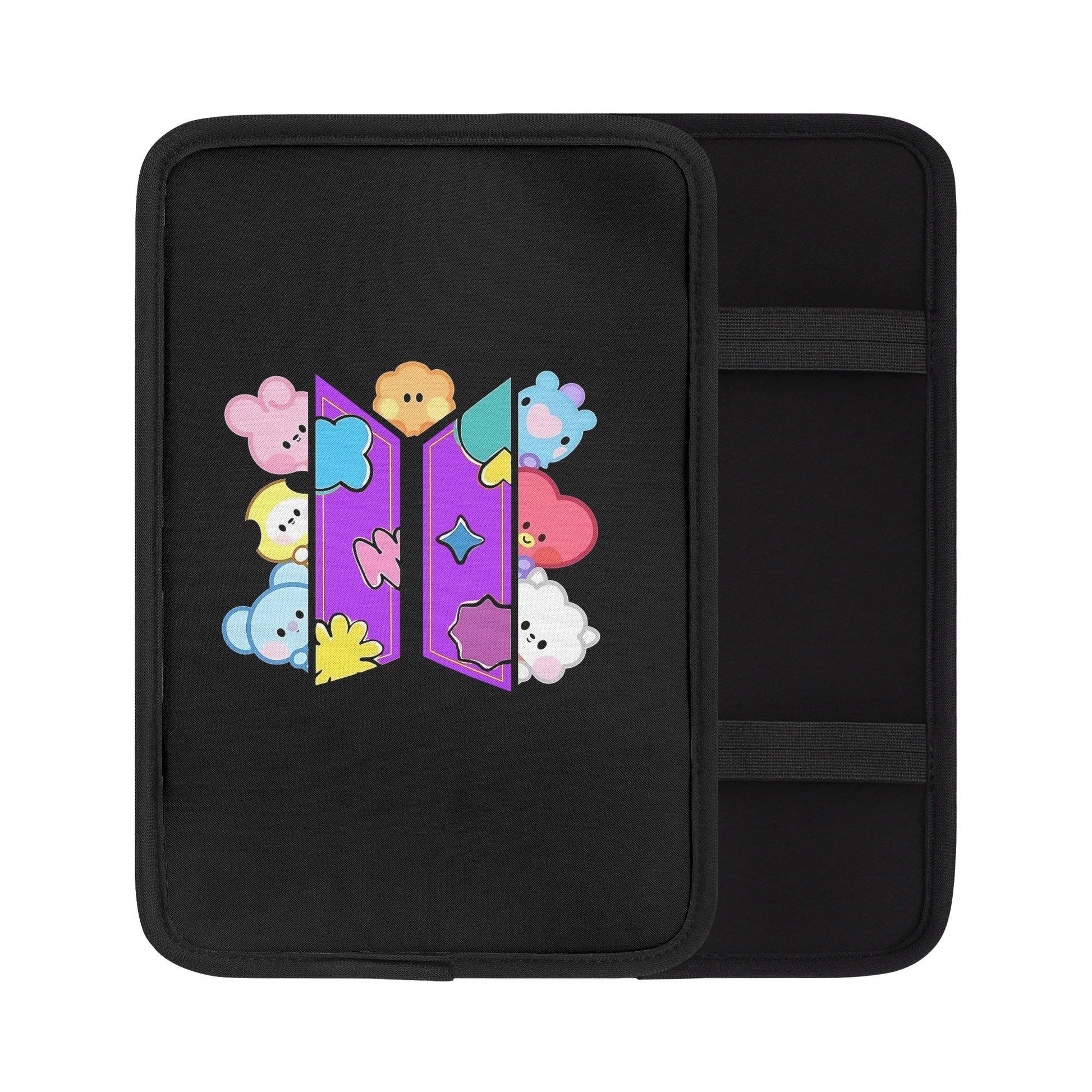 BT21 Character Car Console Armrest Pad Cover – Comfortable, Durable & Stylish - Beyond The Shoppe