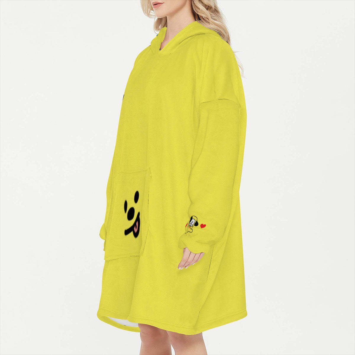 BT21 Chimmy Snug Hoodie Oversized - BTS Chimmy Hoodie Oversized - BTS Wearable Blanket Hoodie - BTS Blanket Hoodie Fleece Blanket Hoodie - Beyond The Shoppe