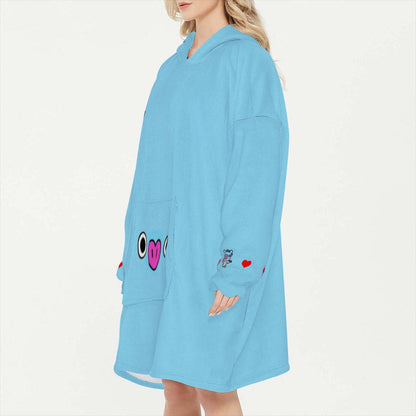 BT21 Mang Snug Hoodie Oversized - BTS Sung Hoodie Oversized - BTS Wearable Blanket Hoodie - BTS Blanket Hoodie Fleece Blanket Hoodie - Beyond The Shoppe