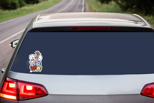 BTS -  BT21 Gang is all here! Vinyl Decals, Fun Stickers - Water, UV and Scratch Resistant!